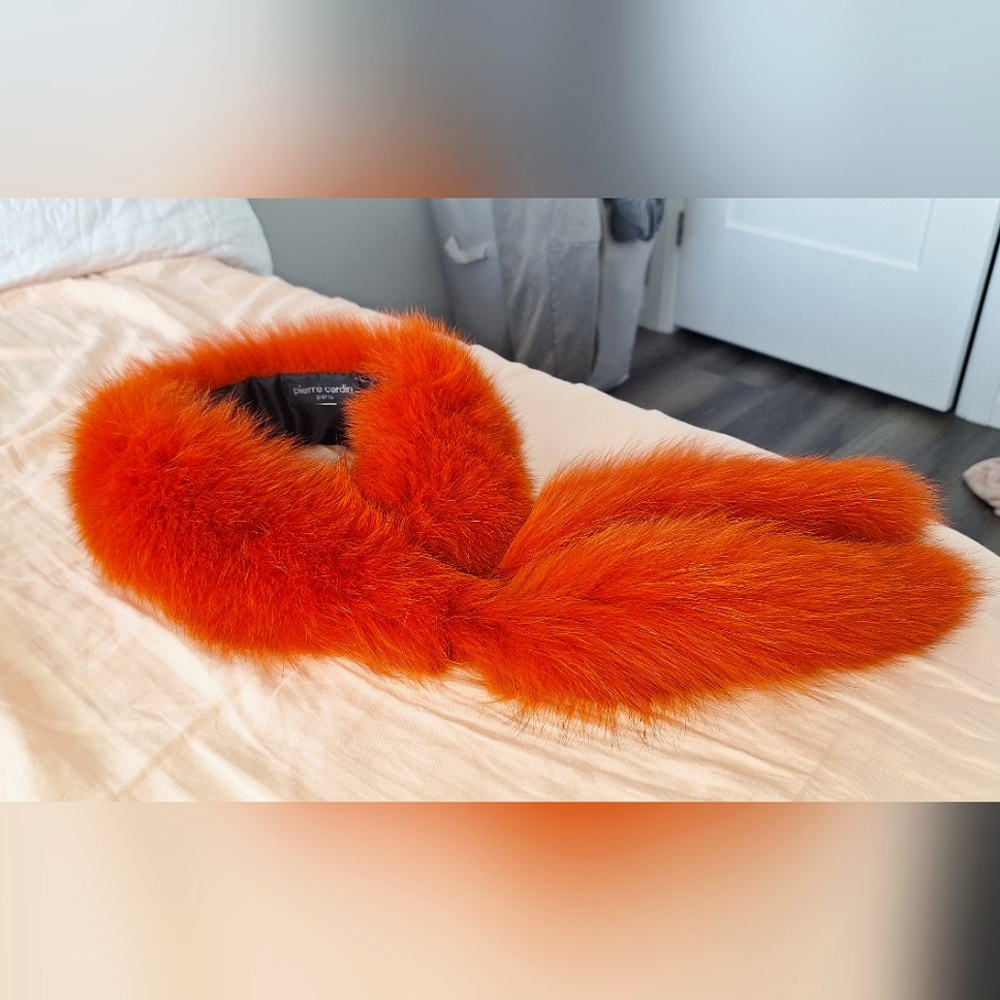 Red Artic Fox Genuine Fur Scarf